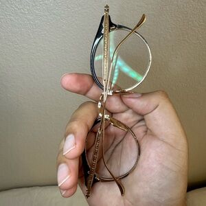 Chrome hearts reading glasses in 18k gold